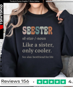 Seester sē-star -noun Like A Sister Only Cooler See Also Bestfriend For Life Sweatshirt