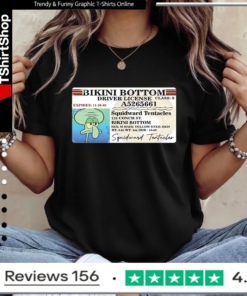 Squidward bikini bottom driver license_Ladies T-Shirt