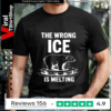 The Wrong Ice Is Melting bear retro_T-shirt