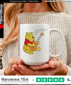 Winnie The Pooh Playing Guitar_Mugs