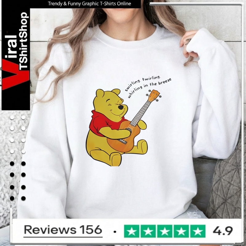 Winnie The Pooh Playing Guitar_Sweatshirt