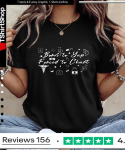 Born To Yap Forced To Chart_Ladies T-Shirt