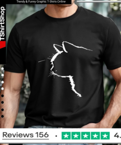 Cat Silhouette White_T-shirt