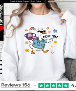Floral Cuff Em Nurse Goose_Sweatshirt