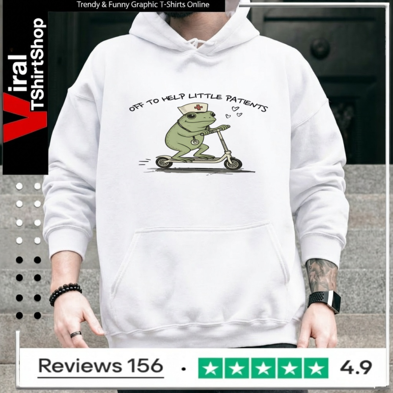 Funny Frog Off To Help Little Patients_Hoodie