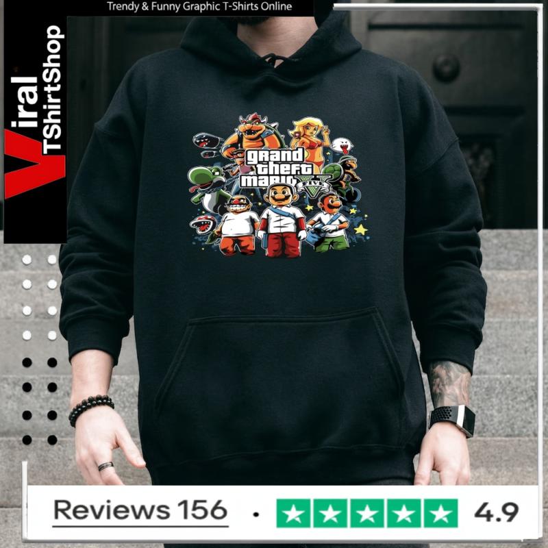 Grand Theft Mario Five_Hoodie
