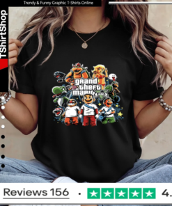 Grand Theft Mario Five_Ladies T-Shirt