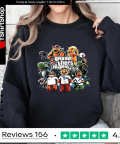Grand Theft Mario Five_Sweatshirt