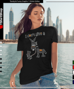 I Dont Give A Rats Mouse Walking Donkey-Women T-Shirt