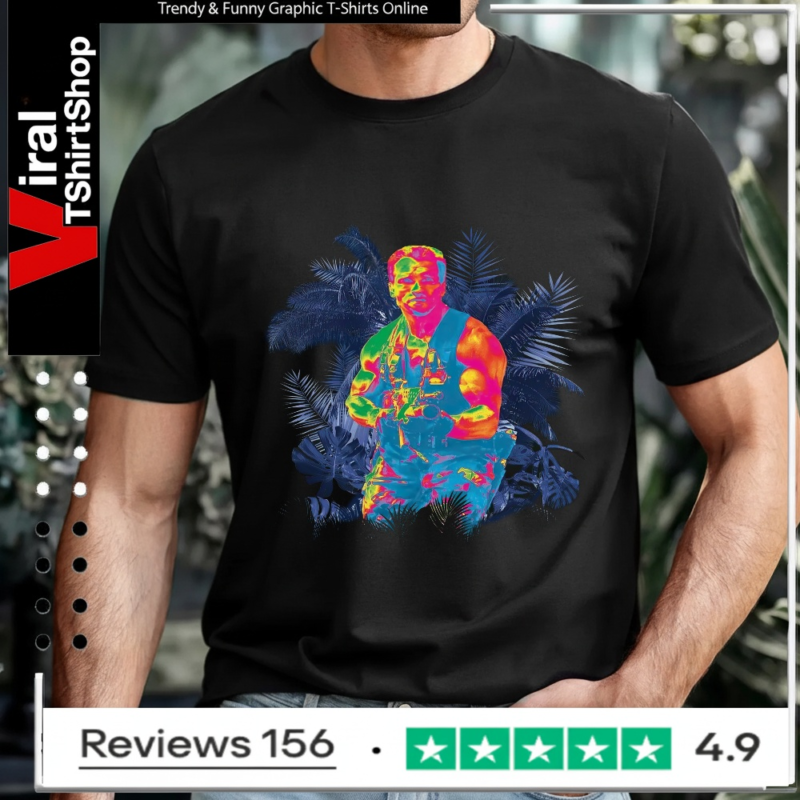 Major Alan Dutch Schaefer Predator Vision_T-shirt