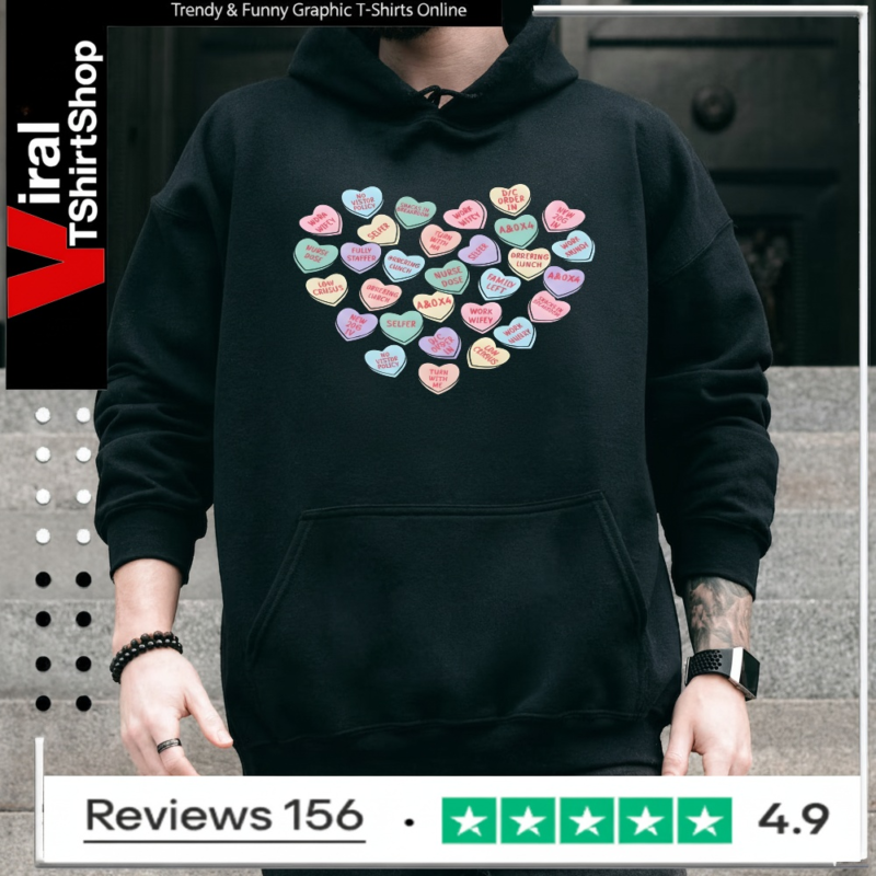 Nurse Life Conversation Hearts_Hoodie