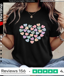 Nurse Life Conversation Hearts_Ladies T-Shirt