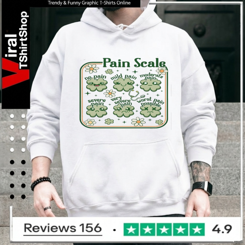 Nurse St Patricks Day Pain Scale_Hoodie