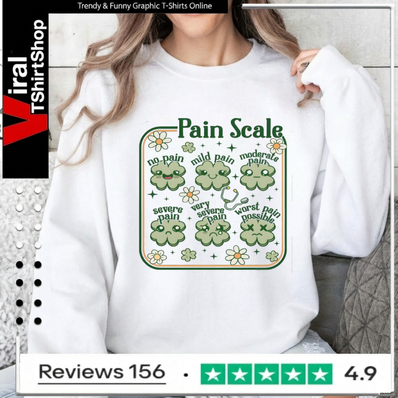 Nurse St Patricks Day Pain Scale_Sweatshirt