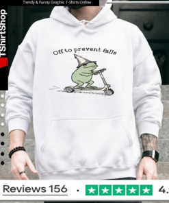 Off To Prevent Falls Funny Frog Toad Physical Therapy_Hoodie