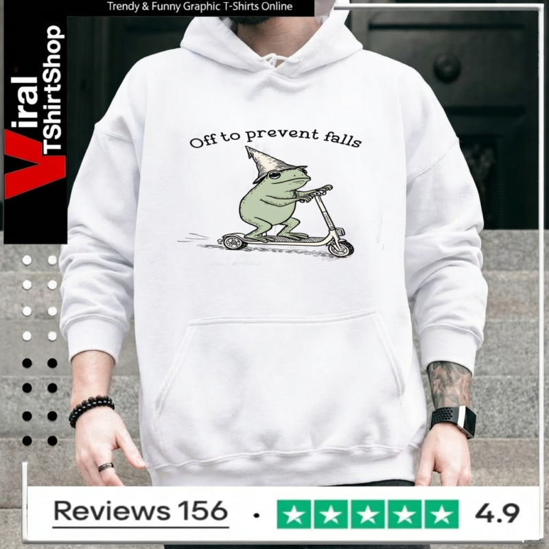 Off To Prevent Falls Funny Frog Toad Physical Therapy_Hoodie