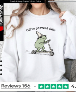 Off To Prevent Falls Funny Frog Toad Physical Therapy_Sweatshirt