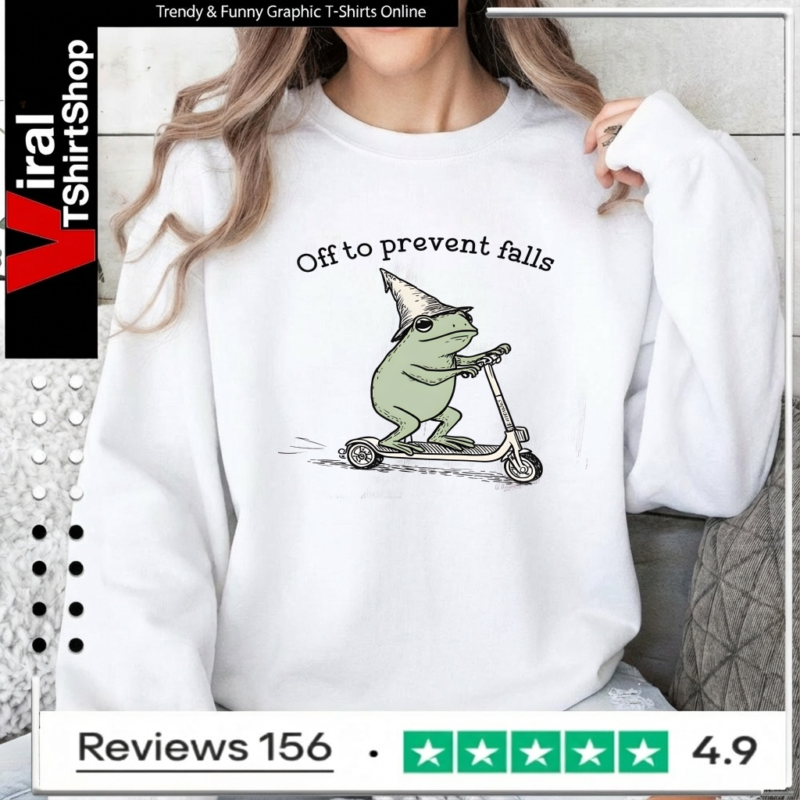 Off To Prevent Falls Funny Frog Toad Physical Therapy_Sweatshirt