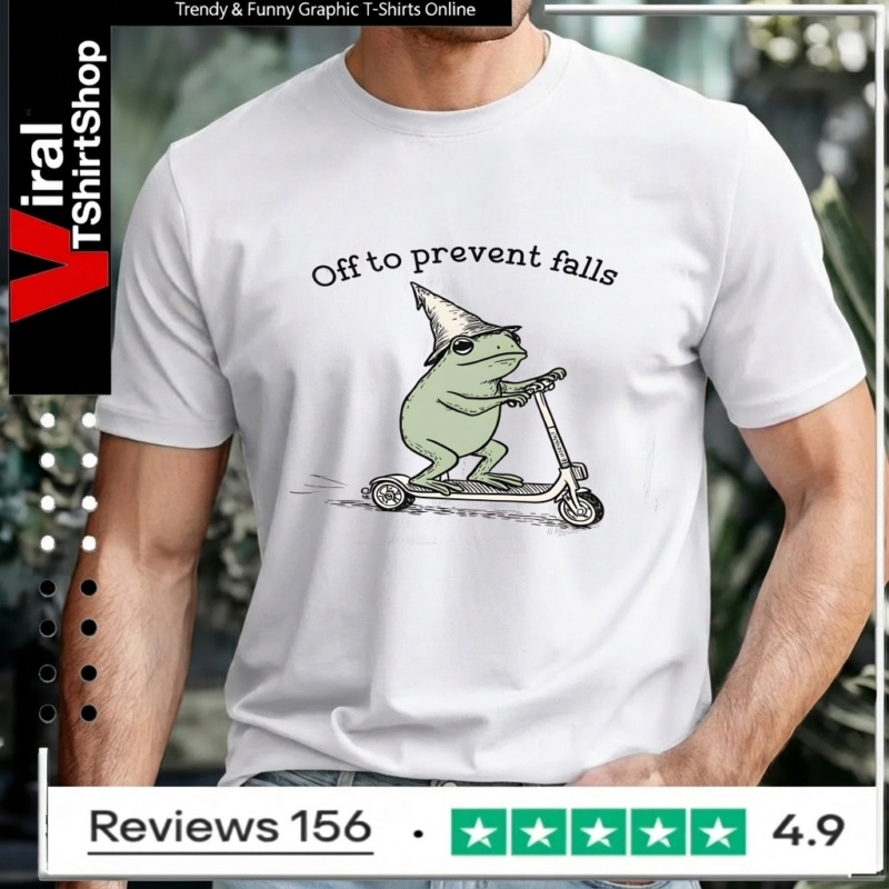 Off To Prevent Falls Funny Frog Toad Physical Therapy_Unisex T-Shirt