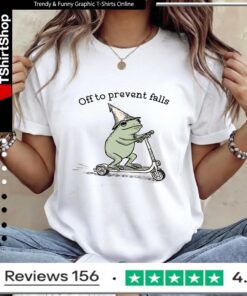 Off To Prevent Falls Funny Frog Toad Physical Therapy_Women T-Shirt