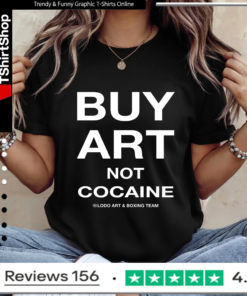 Official mc Lyte Buy Art Not Cocaine_Ladies T-Shirt