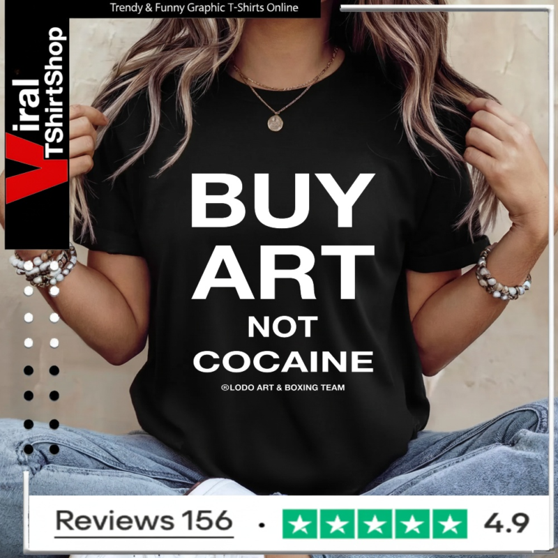 Official mc Lyte Buy Art Not Cocaine_Ladies T-Shirt