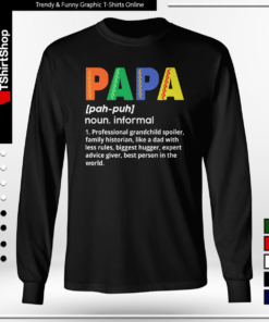 Papa Noun Definition Essential Longsleeve