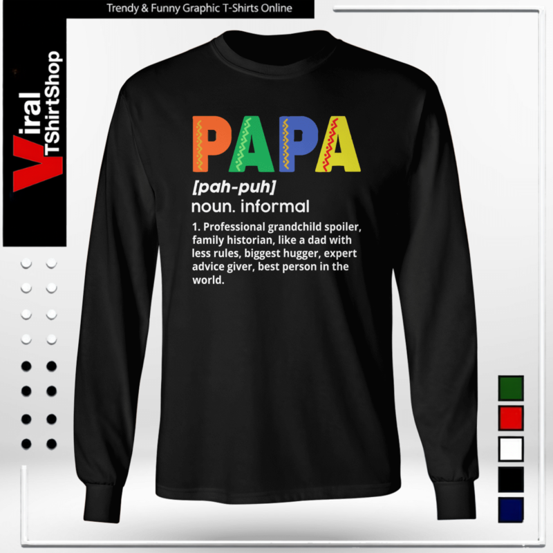 Papa Noun Definition Essential Longsleeve