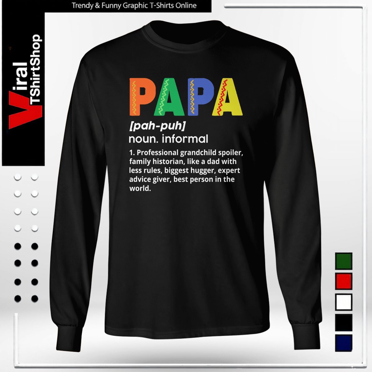 Papa Noun Definition Essential Longsleeve
