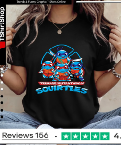 Pokemon Teenage Mutant Ninja Squirtles_Ladies T-Shirt