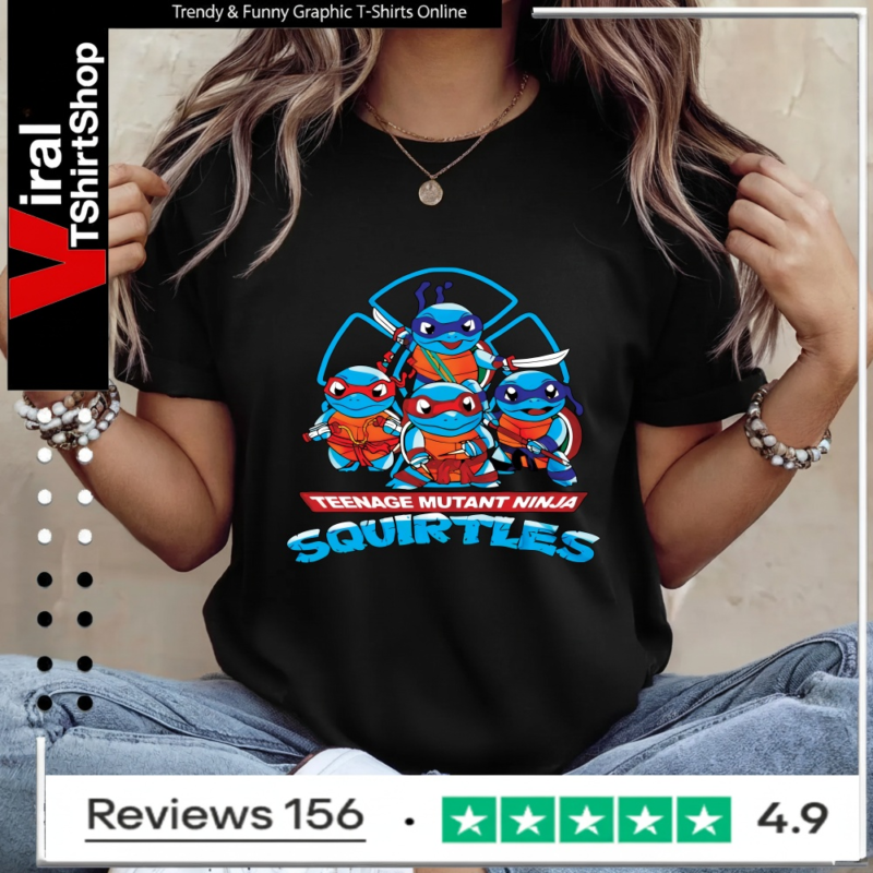 Pokemon Teenage Mutant Ninja Squirtles_Ladies T-Shirt