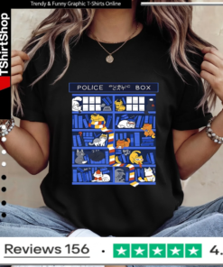 Police Public Cat Box Kitten Cat Doctor Library_Ladies T-Shirt