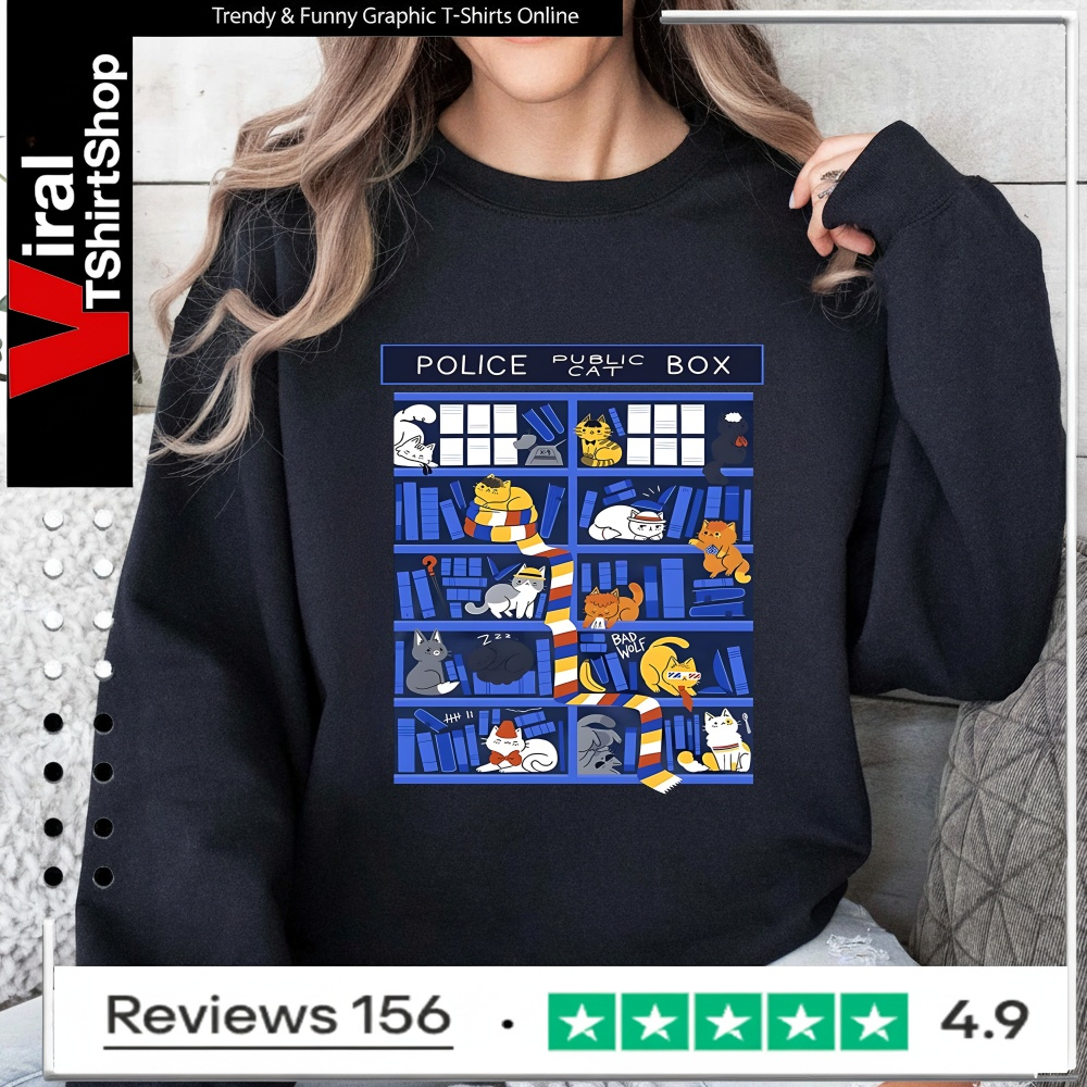 Police Public Cat Box Kitten Cat Doctor Library_Sweatshirt