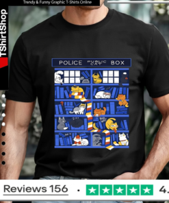 Police Public Cat Box Kitten Cat Doctor Library_T-shirt