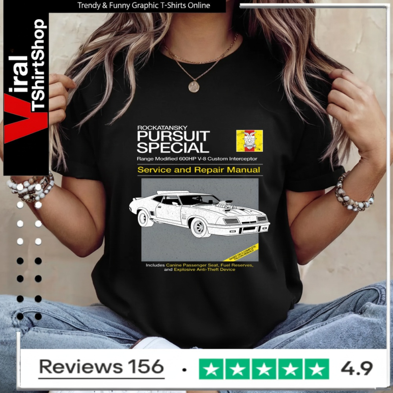 Rockatansky Pursuit Special Service And Repair Manual_Ladies T-Shirt