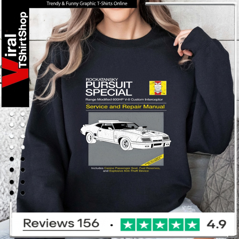 Rockatansky Pursuit Special Service And Repair Manual_Sweatshirt