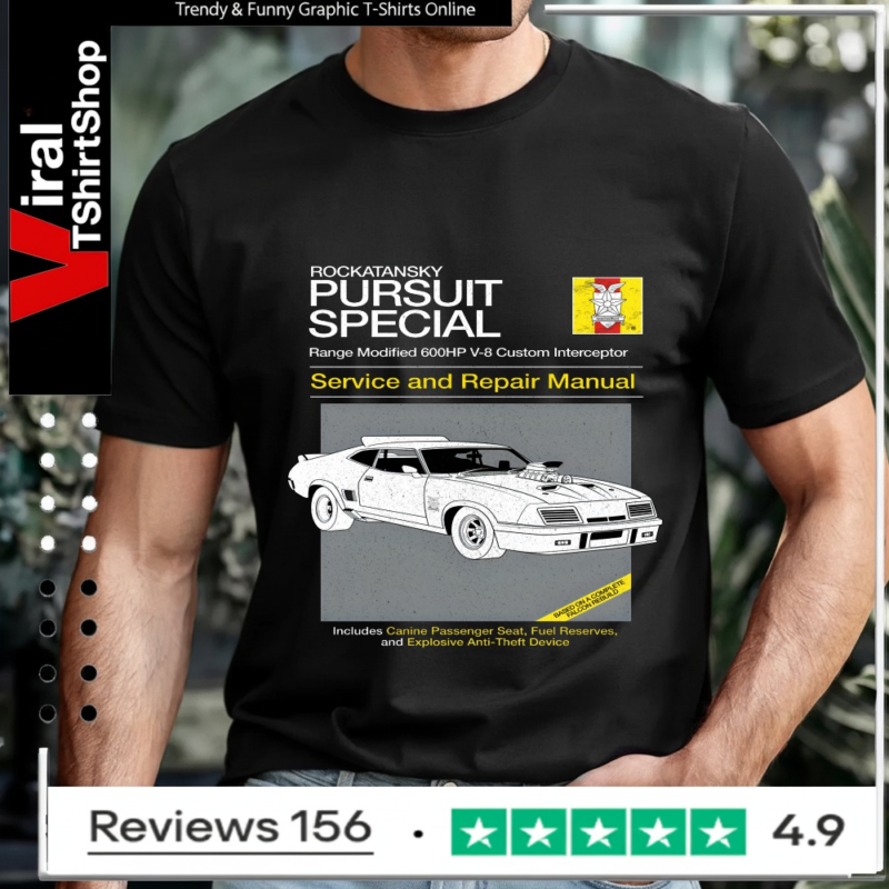 Rockatansky Pursuit Special Service And Repair Manual_T-shirt