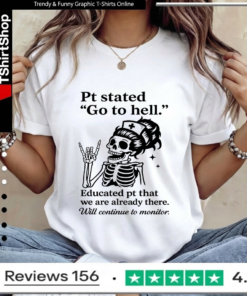 Skeleton Nurse Pt Stated Go To Hell_Women T-Shirt