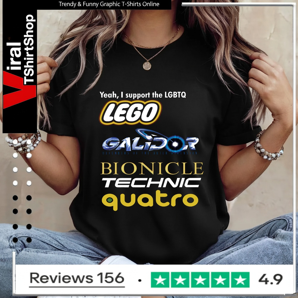 Yeah I Support LGBTQ Lego Galidor Bionicle Technic Quatro_Ladies T-Shirt