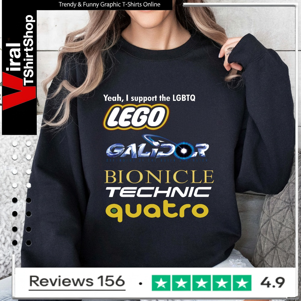 Yeah I Support LGBTQ Lego Galidor Bionicle Technic Quatro_Sweatshirt