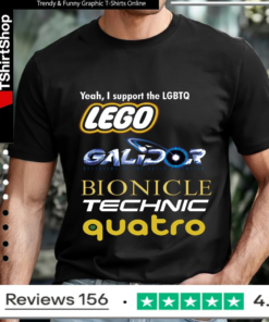 Yeah I Support LGBTQ Lego Galidor Bionicle Technic Quatro_T-shirt