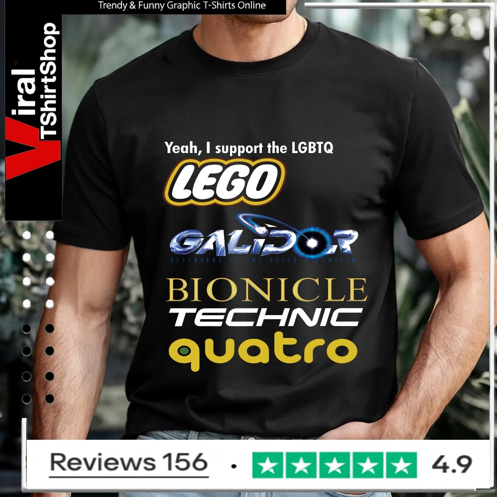 Yeah I Support LGBTQ Lego Galidor Bionicle Technic Quatro_T-shirt