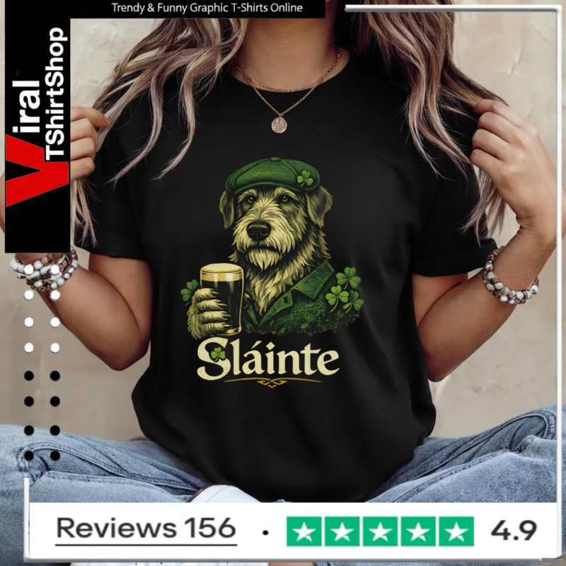 Irish Wolfhound Sláinte Ladies T-Shirt