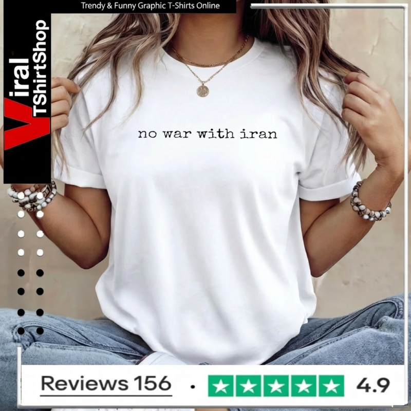 No War With Iran Political_Women T-Shirt