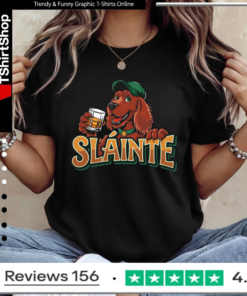 Sláinte Whiskey and Red Setter Ladies T-Shirt