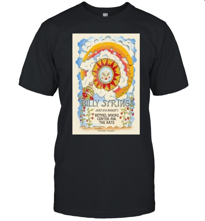 Billy Strings Bethel Woods Center for The arts in Bethel NY Jul 31 Aug 1 2026-Unisex T-Shirt