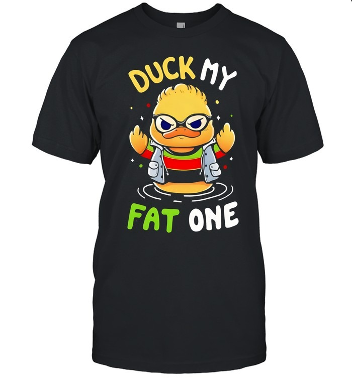 Delightful Derek x Duck my fat one middle finger-Unisex T-Shirt