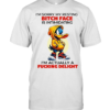 I'm Actually A Delight Funny Duck Resting Bitch Face Attitude Shirt