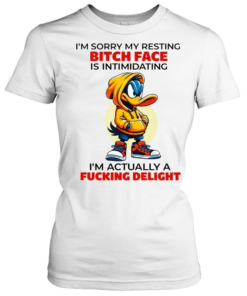 I'm Actually A Delight Funny Duck Resting Bitch Face Attitude Shirt