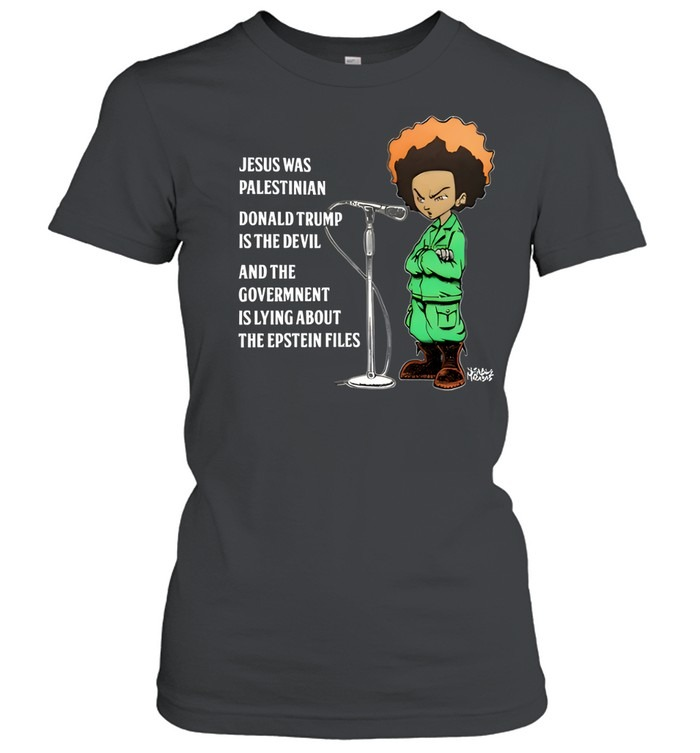 Jesus Was Palestinian Donald Trump Is The Devil-Women T-Shirt